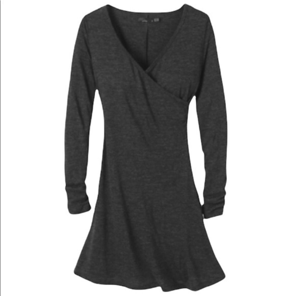 PrAna Nadia Faux Wrap V-Neck Dress - Picture 3 of 8